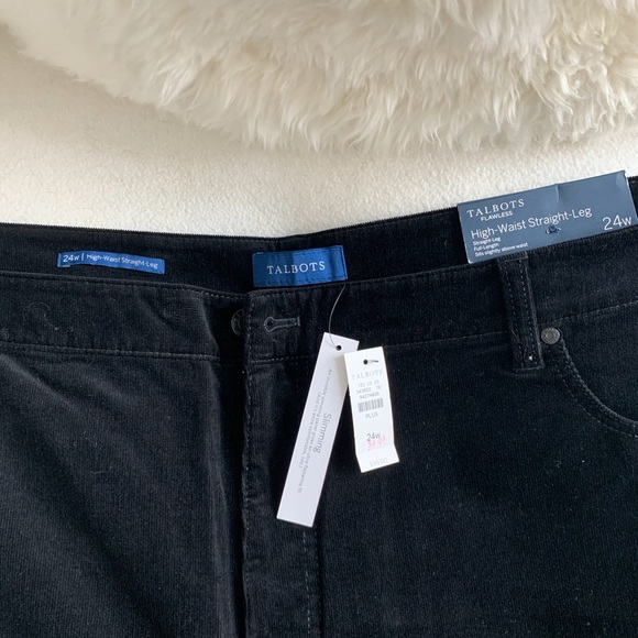 NWT Talbots High Waist Straight Leg Corduroy Jeans - Picture 6 of 8